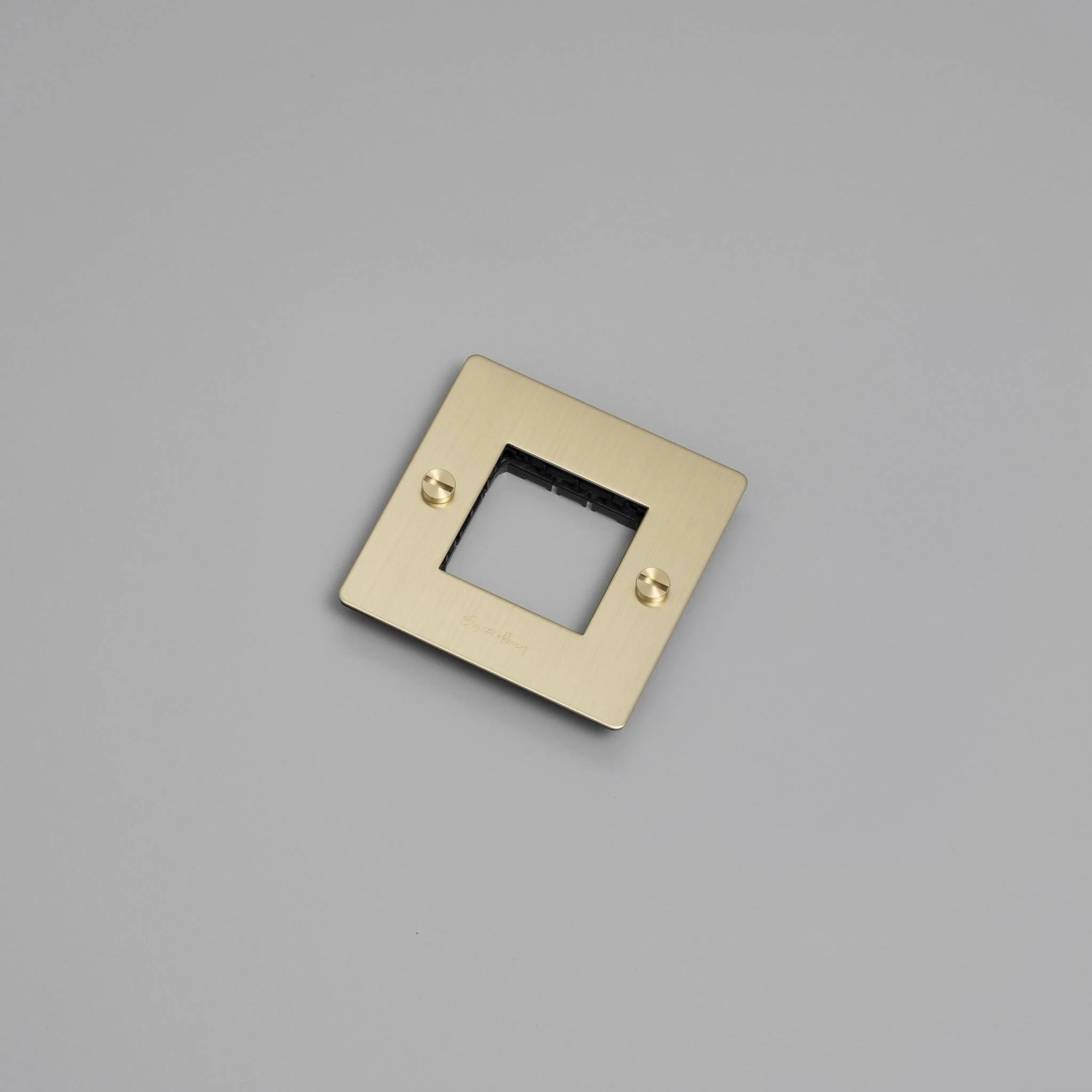 1G WALL PLATE / HORIZONTAL / NO INFILLS / WITH LOGO