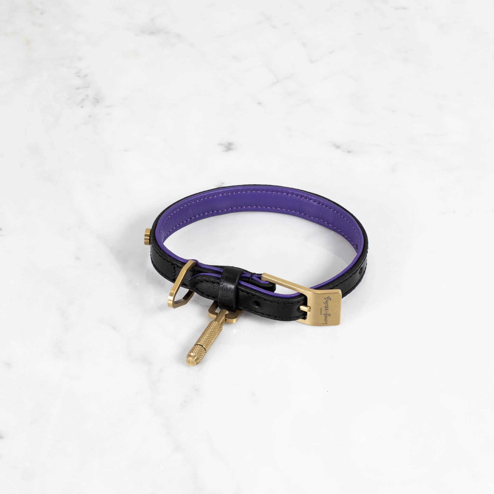 DOG COLLAR / CROSS / BLACK / PURPLE - Image 20