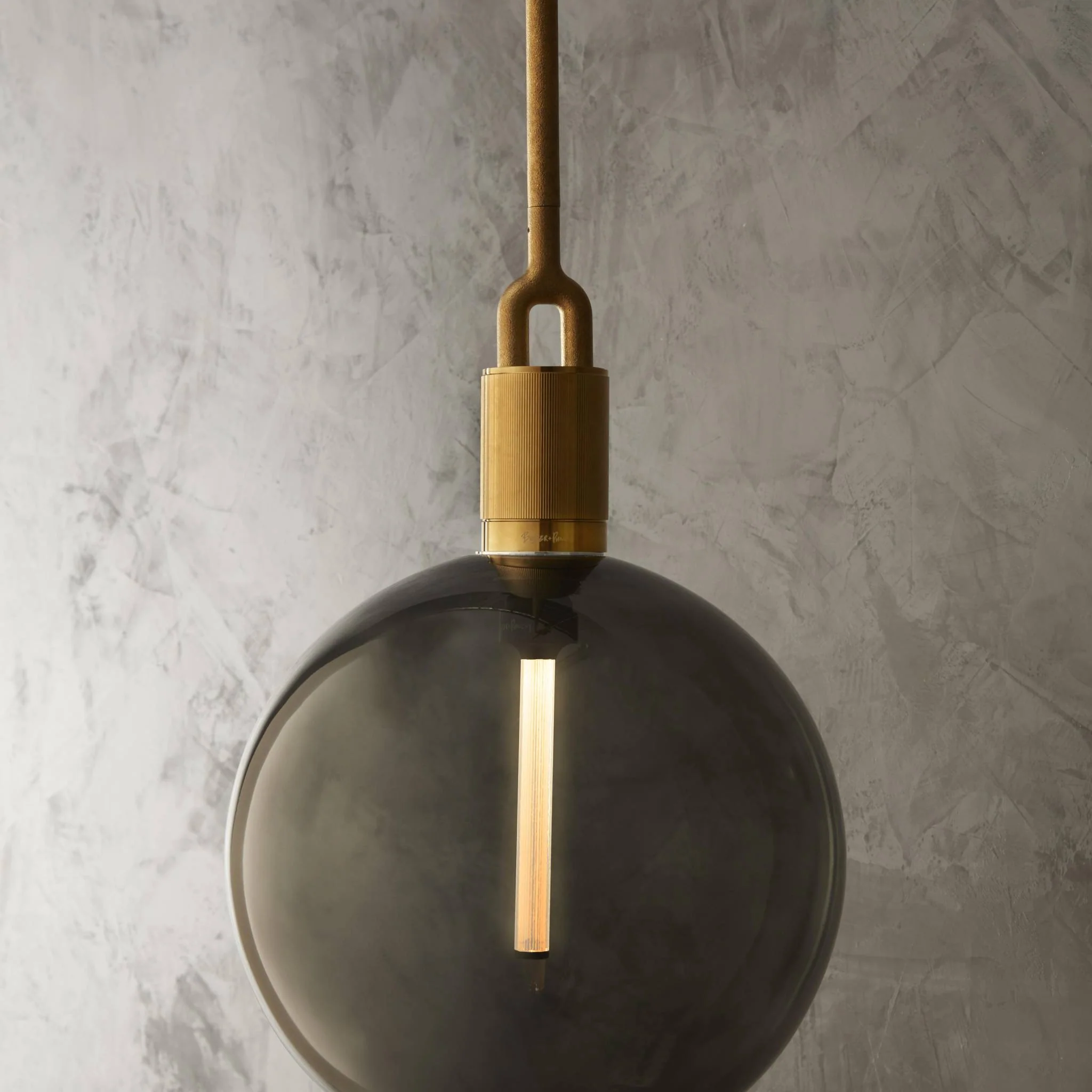 FORKED PENDANT / LINEAR / GLOBE / SMOKED / LARGE - Image 5