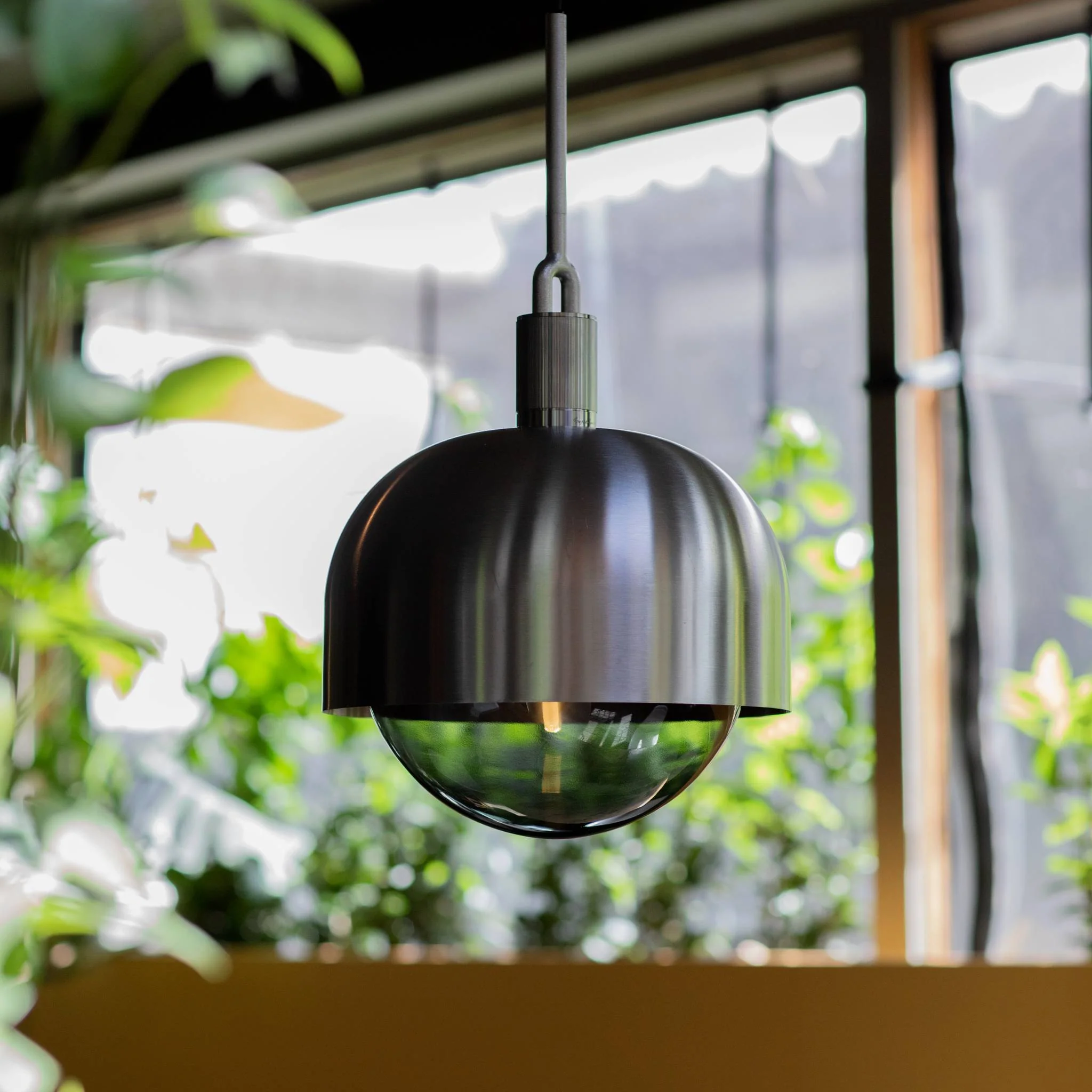 FORKED PENDANT / LINEAR / GLOBE / SMOKED / LARGE - Image 9