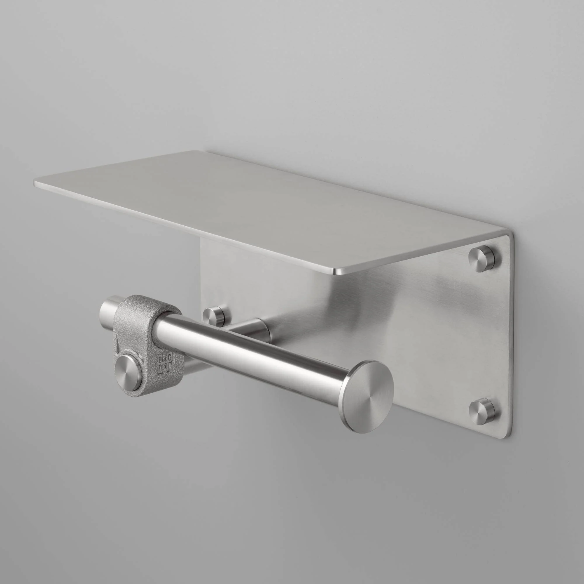 TOILET ROLL HOLDER / WITH SHELF / CAST - Image 3