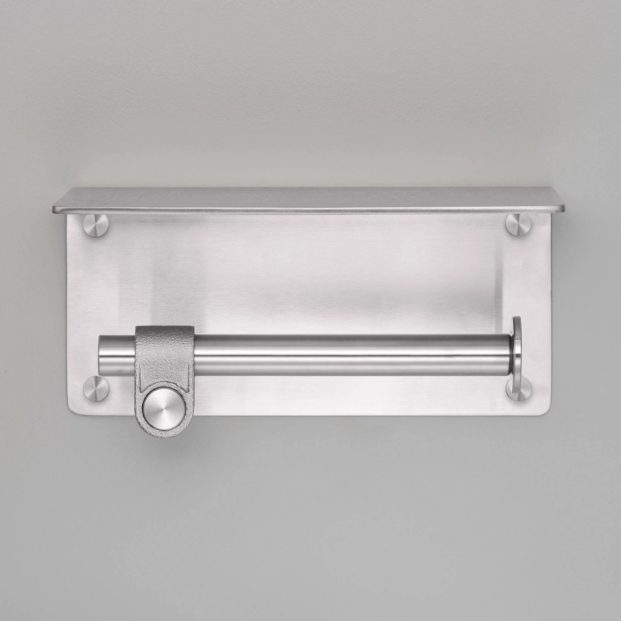 TOILET ROLL HOLDER / WITH SHELF / CAST - Image 4